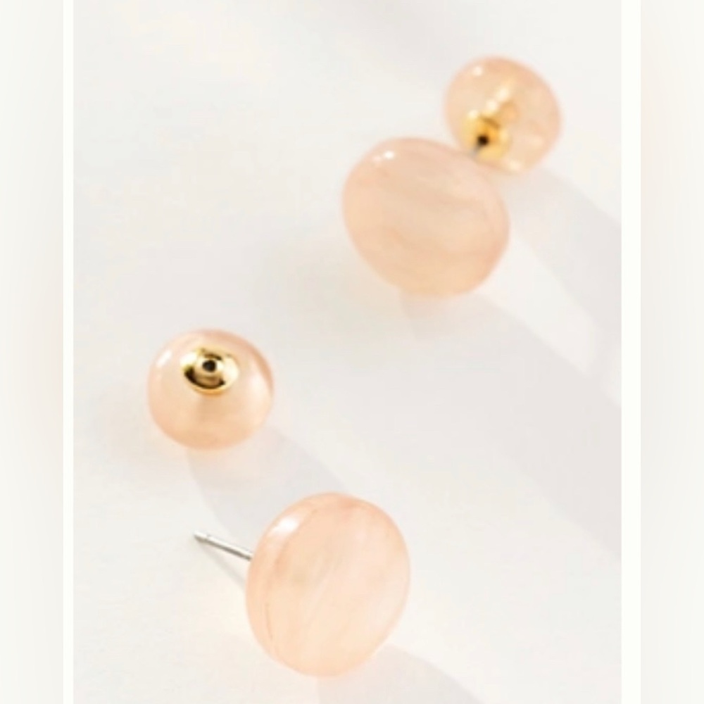 NWT Anthropologie Delicate Colorful Glassy Post Earrings